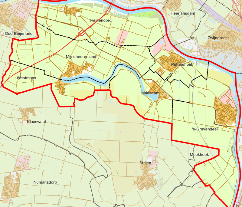 woonplaatsen Gemeente Binnenmaas